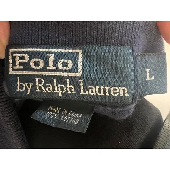 Polo Ralph Lauren‎ Navy White Striped Shirt Short Sleeve L - Picture 4 of 4